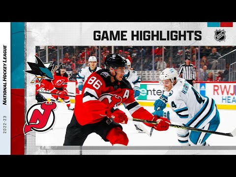 Sharks @ Devils 10/22 | NHL Highlights 2022