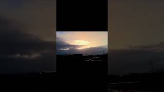 stunning nacreous clouds 21,12,23 #winter solstice