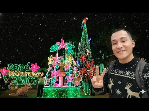 ¡GENIAL! Un PUEBLO con un ALUMBRADO lleno de ANIMALES en Cundinamarca