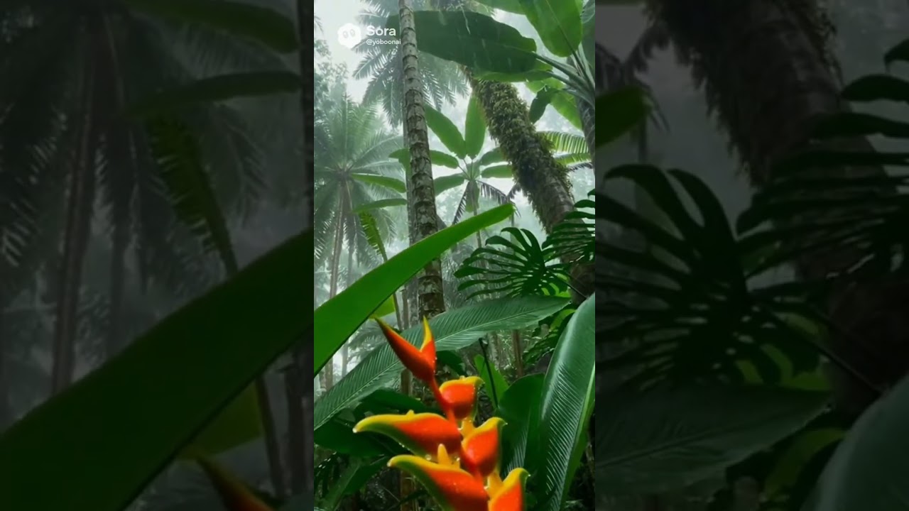 Hawaiian Rainforest Rain Sounds for Deep Sleep #雨音 #雨 #ハワイ #hawaii #rainasmr #forest #asmrvideo