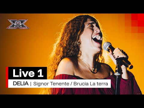 DELIA canta "Signor Tenente" di Faletti e "Brucia la terra" di Nino Rota | X Factor 2025 Live 1