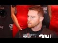 CANELO ALVAREZ REACTS TO GOLOVKIN ABEL SANCHEZ SPLIT "I HAVE NO COMMENT, TO EACH HIS OWN"