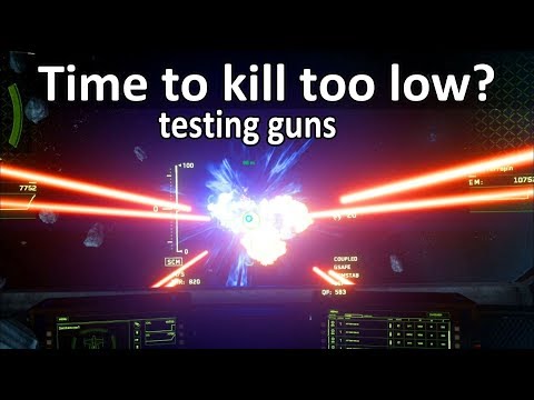 3.3.0 Y PTU Time to kill with ship guns  too low?