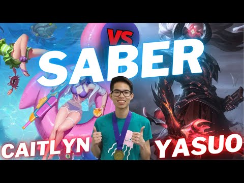 SABER | CAITLYN VS YASUO | ADC GAMEPLAY | Patch 14.21 / Season 14 | #LeagueofLegends