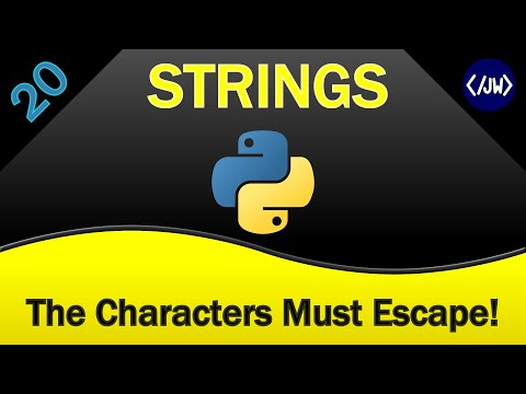 Use Escape Characters To Put Special Characters In Strings In Python Learnpython Pythontutorial