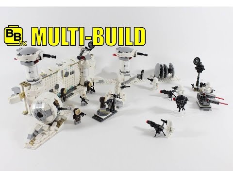LEGO STAR WARS 75138 X4 MULTI-BUILD HOTH BASE REVIEW Video