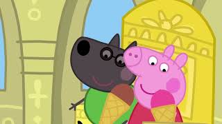 To the moon Peppa pig