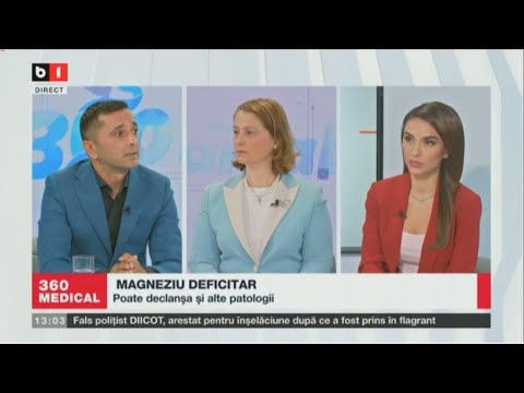 EMISIUNEA 360MEDICAL - B1TV - Magneziul, esențial sănătății -13.06.2021