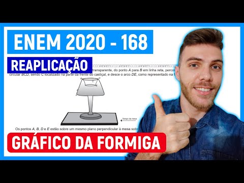 🛑PEGADINHA - 168 Enem 2020 (REAPLICAÇÃO) - Uma formiga move-se sobre um castiçal de vidro
