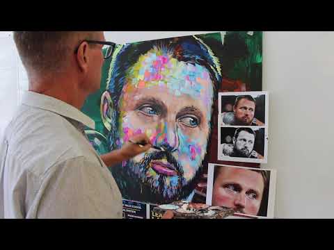 Spontaneous Pixelism - Tom Walsh painting