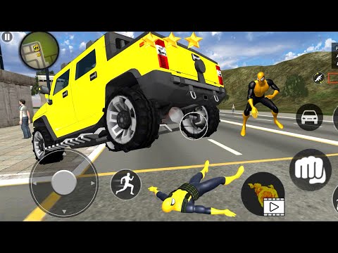 Spider Flying Hero Crime City | Rope Superhero Ninja Gangster City Battle - Android GamePlay