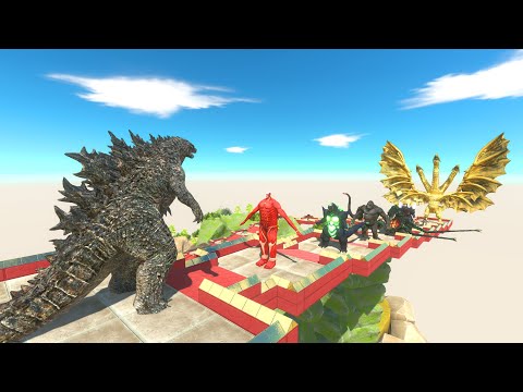 KAIJU BATTLE: GODZILLA 2021 DEATH CLIMB - Animal Revolt Battle Simulator