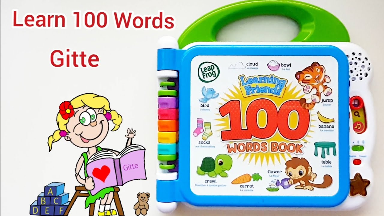 Leap Frog Learning Friends 100 Words Book - Read Aloud for kids with Gitte - Learn 100 new WORDS for