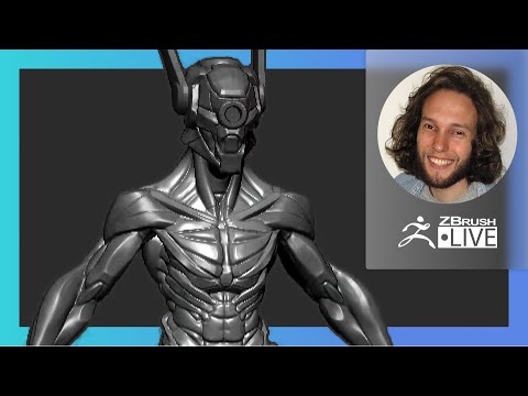 Digital Marathon: Original Robot Design - Deryck Pelegrini - ZBrush 2021.6 (6-17-21 Part 2)