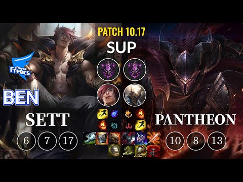 AF Ben Sett vs Pantheon Sup - KR Patch 10.17