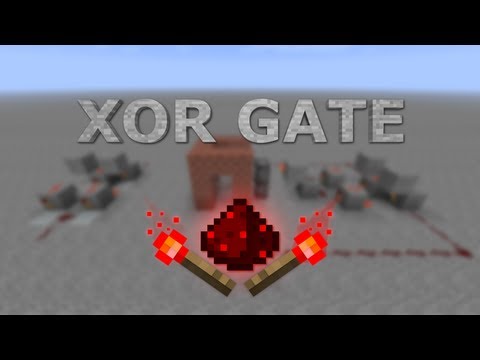 Minecraft Redstone Basics: Exklusiv-Oder-Gatter - XOR gate