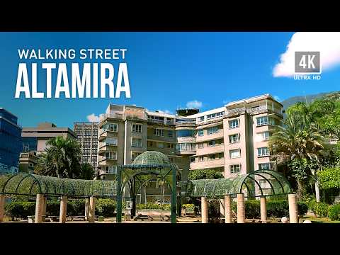 🚶‍♀️🚶Walking City Tour 4K: ALTAMIRA, Arte, Cultura y Calles Modernas en Caracas Venezuela 🇻🇪