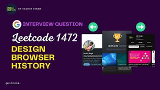 YouTube video 'Design Browser History - Leetcode 1472 - Python'