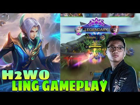 H2WO Ling Gameplay| Top Global Ling by H2wo | Ling Best Build 2020 ~ Mobile Legends Bang Bang