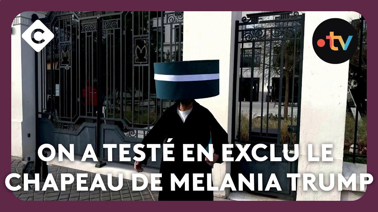 On a testé en exclu le chapeau de Melania Trump - Les infos de PADAM - C à Vous - 21/01/2025