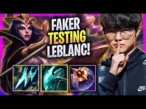 FAKER TESTING LEBLANC IN KR SOLOQ! - T1 Faker Plays Leblanc MID vs Tristana! | Season 2023