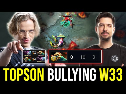 History repeats itself? - TOPSON Bullying W33HA in Mid Lane DOTA 2