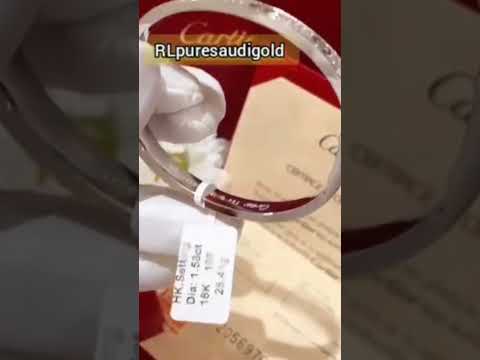 PULSEIRA CARTIER EM OURO BRANCO HONG KONG 18K COM DIAMANTE #cartier #diamond