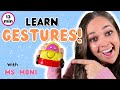 Learn Gestures First Words Songs For Toddlers Baby Learning Videos