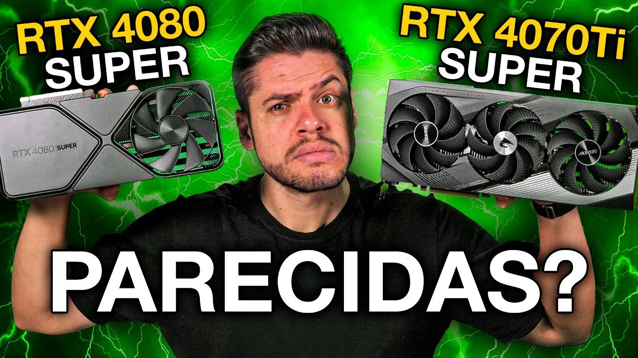 RTX 4070Ti SUPER vs RTX 4080 SUPER: DESEMPENHO PARECIDO? TESTES em JOGOS, PREÇO e CONSUMO, COMPENSA?
