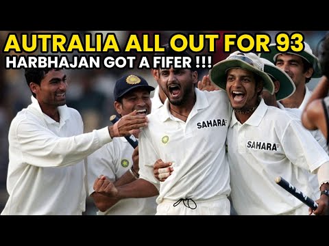 India thrashed Australia | All out for 93 | 4th test 2004 | Harbhajan Singh | Cricket Bay