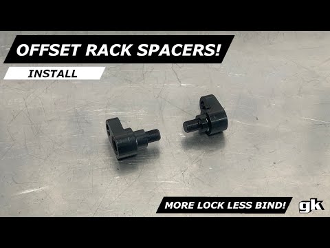 Gktech V1 4130 High Tensile Offset Steering Rack Extenders - Install