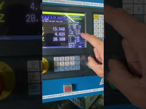 Movimientos manuales fresa CNC