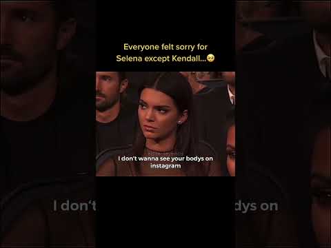 Everyone felt sorry for Selena except Kendall Jenner tiktok edits_leyends