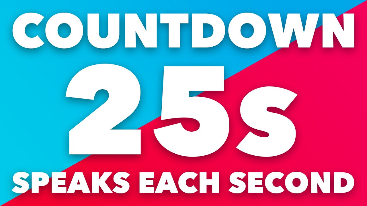 25 Second Timer with Voice Countdown