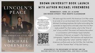 Book Launch: Lincoln’s Peace