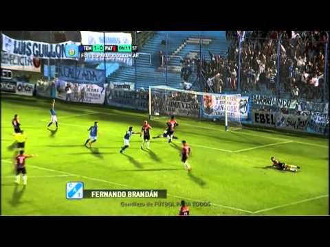 Gol de Brandán.Temperley 1 Patronato 0.Fecha 14.Torneo Primera B Nacional 2014.FPT