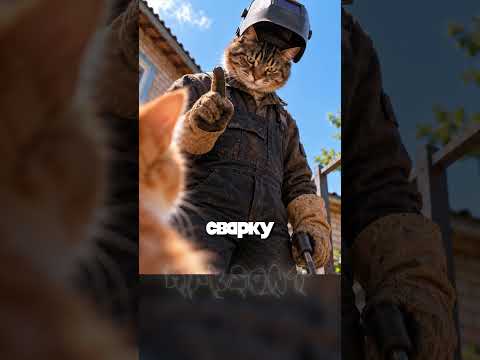 Почему нельзя смотреть на сварку?  #cat