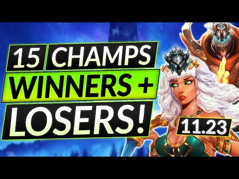 15 BIGGEST WINNERS and LOSERS of the NEW META - Champion Win Rate 11.23 Changes - LoL Guide