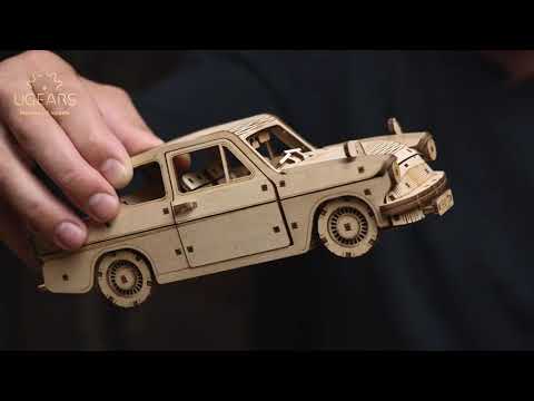 Ugears - 3D wooden mechanical puzzle Harry Potter flying Ford Anglia