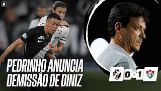 VASCO X FLUMINENSE: PEDRINHO FALA AO VIVO E ANUNCIA DEMISSÃO DE FERNANDO DINIZ