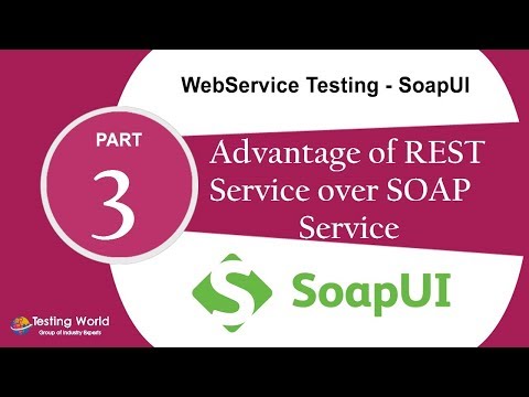 WebService Testing SoapUI: Tutorial-3:  Advantage of Rest Service over Soap Service Video