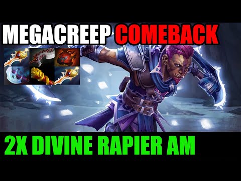 2X Divine Rapier AM Comeback Megacreep - Dota 2