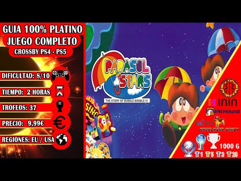 Parasol Stars The Story of Bubble Bobble III | Guia 100% Platino / 1000G | Juego Completo | ESPAÑOL