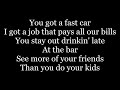 Tracy Chapman - Fast Car ( lyrics )