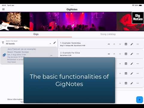 GigNotes – Songbook & Setlist