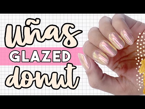 ¡VIRALES EN TIK TOK! · PROBANDO UÑAS GLAZED DONUT