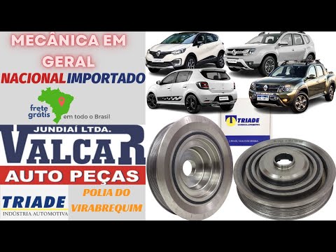 020945 Polia Virabrequim Sandero Captur Duster 2.0 16v 2011 a 2022