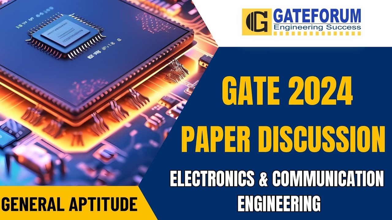GATE 2024 Exam Detailed Solution I General Aptitude I Electronics & Communication Engineering