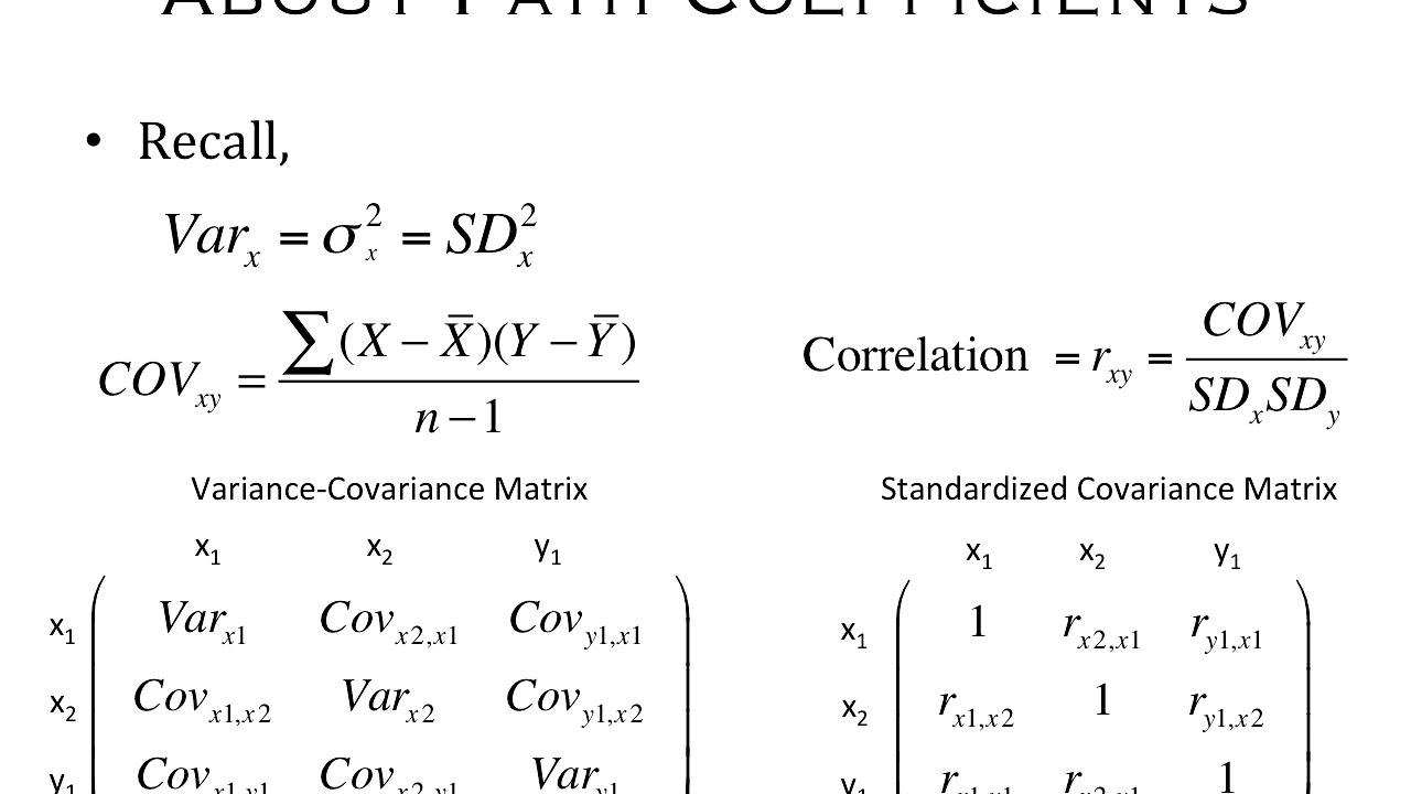 SEM PathCoefficients