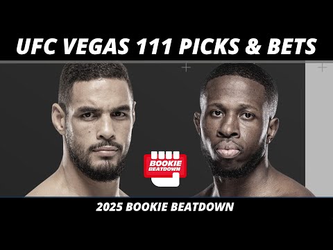 UFC Vegas 111 Picks, Bets, Props | Bonfim vs Brown Fight Previews, Predictions